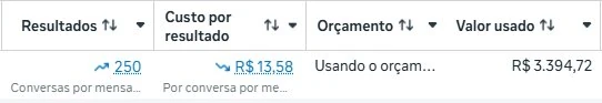 Print real do gerenciador Meta Ads do cliente moveleiro